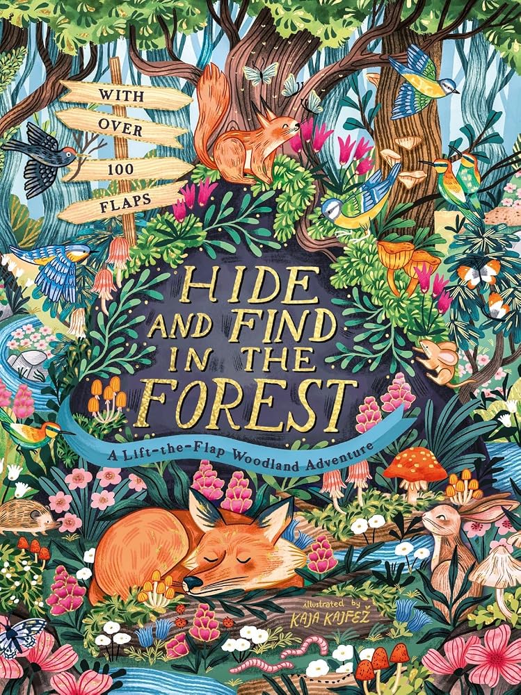 HIDE AND FIND IN THE FOREST: A LIFT-THE- cover image