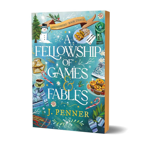 A Fellowship of Games & Fables: A Cosy Fantasy Fake Dating Romance (Adenashire Book 3) cover image