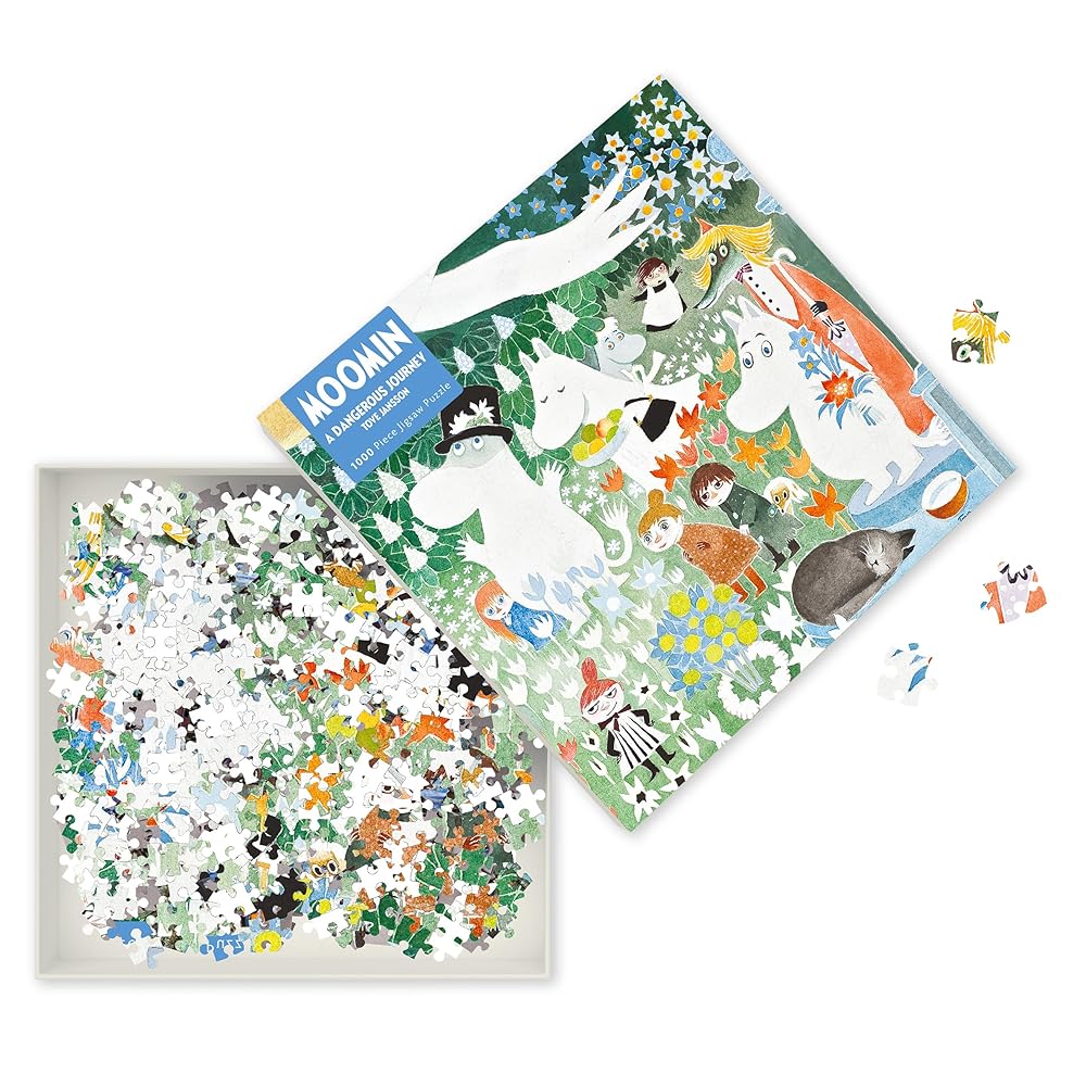 Adult Sustainable Jigsaw Puzzle Moomin: A Dangerous Journey: 1000-pieces. Ethical, Sustainable, Earth-Friendly cover image