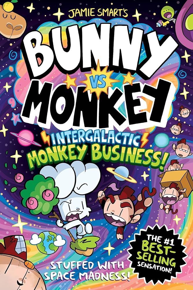 Bunny vs Monkey: Intergalactic Monkey Business! (a Phoenix Comic Book, from the million-selling Jamie Smart, Illustrator of the Year) cover image
