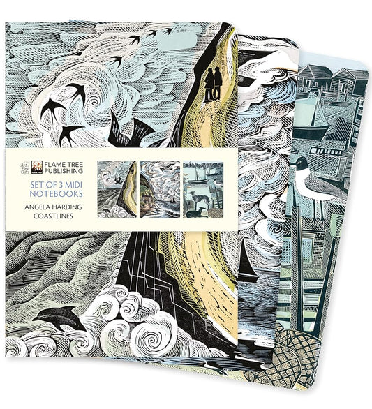 Angela Harding: Coastlines Set of 3 Midi Notebooks (Midi Notebook Collections) cover image