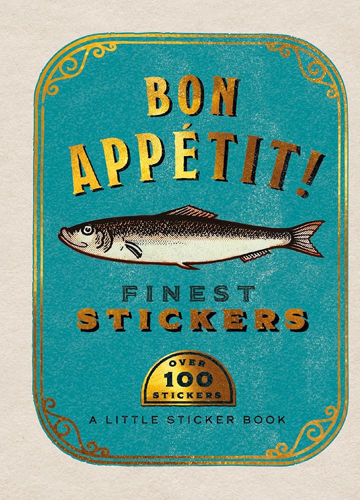 Bon Appetit!: Vintage Food Label Stickers for Journals and Scrapbooks (Little Sticker Books) cover image
