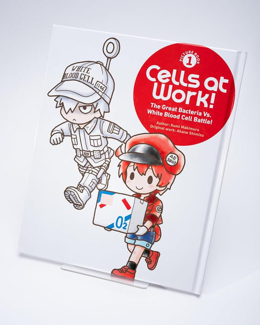 Cells at Work! Picture Book 1: The Great Bacteria Vs. White Blood Cell Battle! cover image