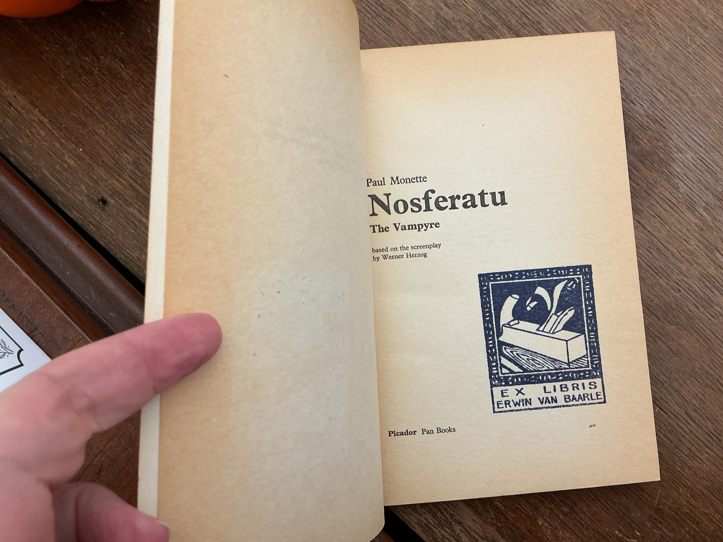 Nosferatu movie tie-in from the 1979 film by Werner Herzog