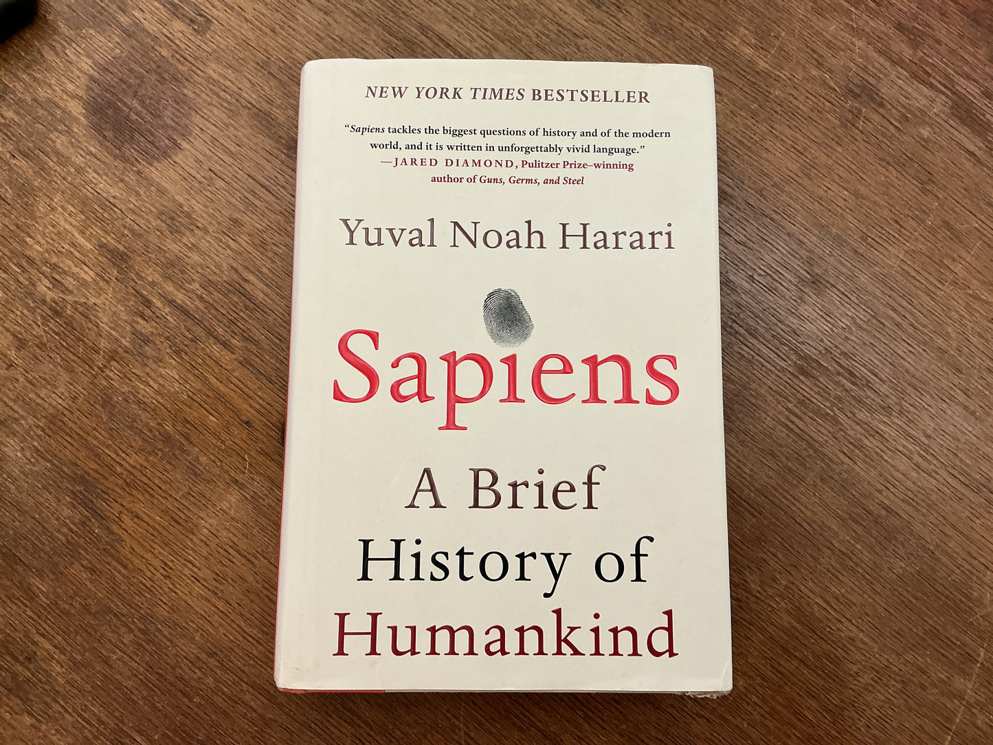 Sapiens- a brief history of humankind by Yuval Noah Harari