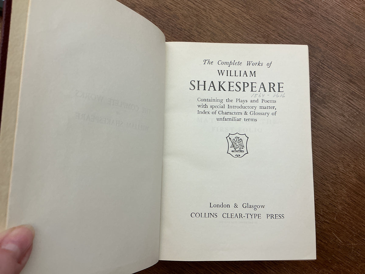 Complete Works of William Shakespeare circa 1950