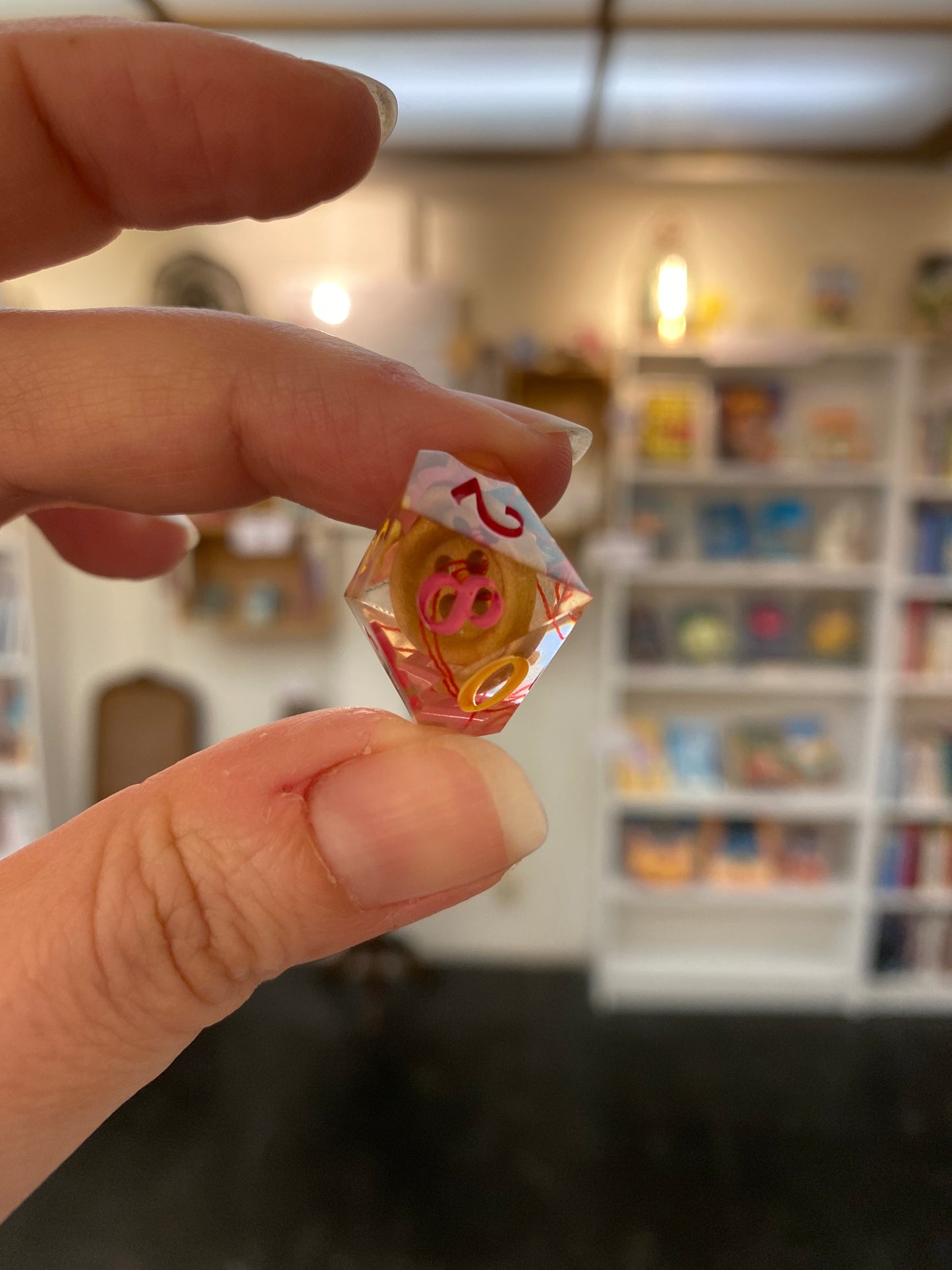 7 Piece Dice Set "Cute as a Button"