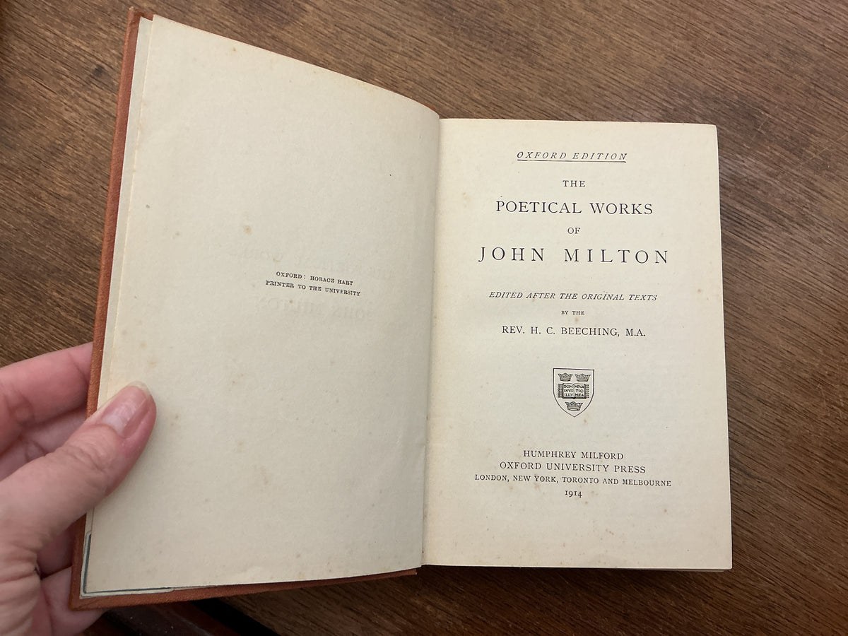 The Poetical Works of Milton 1914