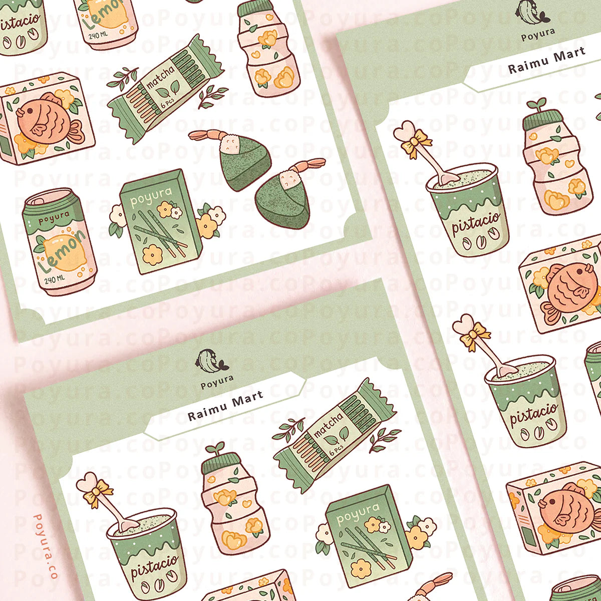 Raimu Mart Food Sticker Sheet