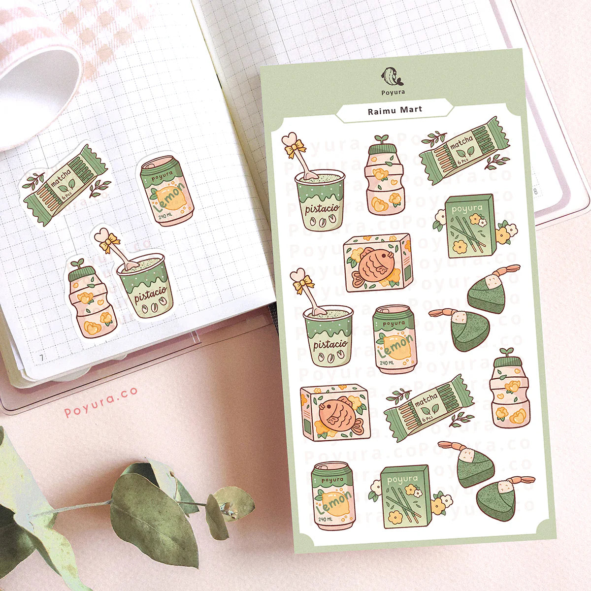 Raimu Mart Food Sticker Sheet