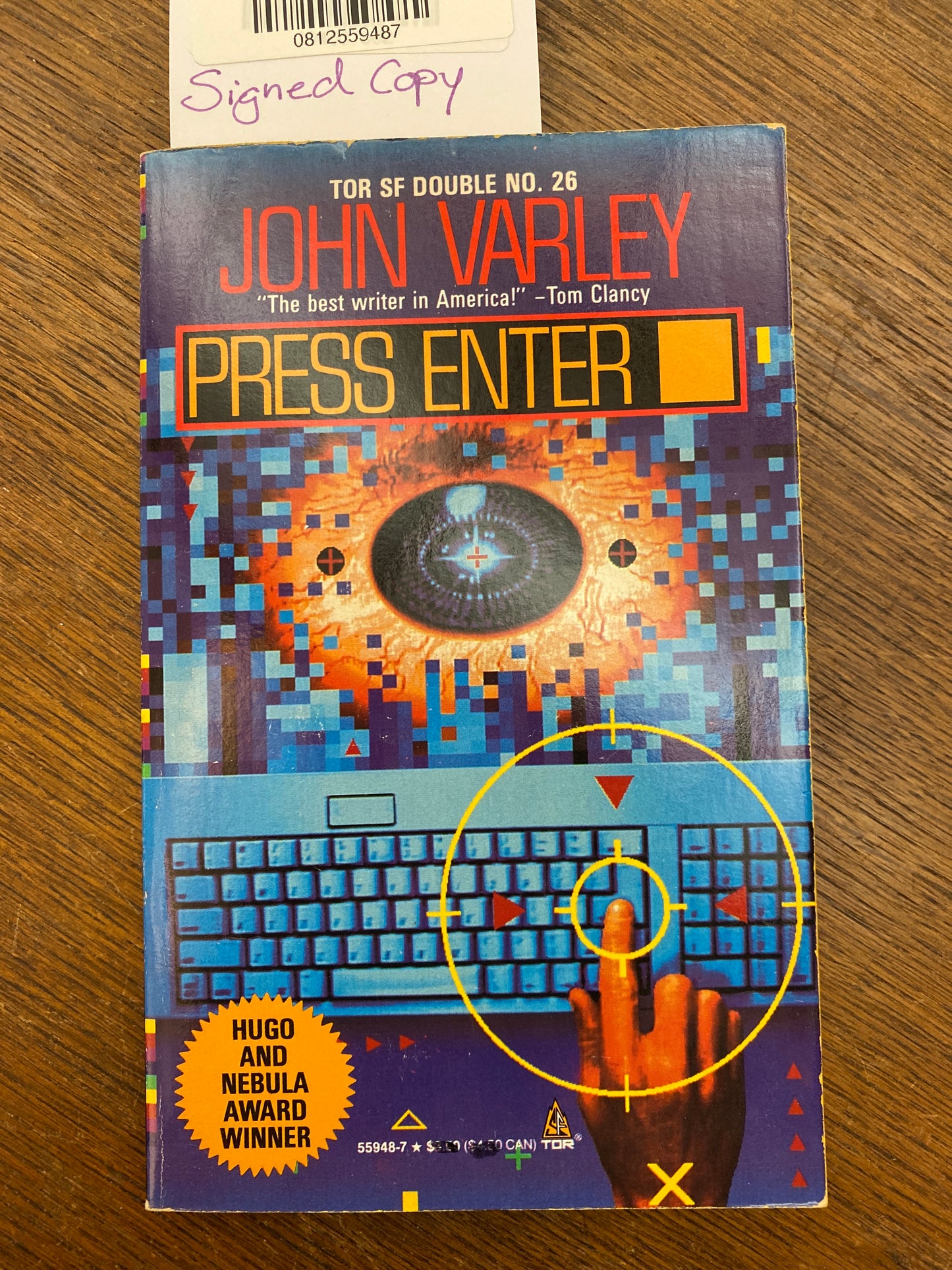 Hawksbill Station and Press Enter (Double Paperback) Signed by John Varley