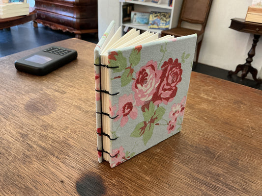 Handmade notebook 13cm x 11cm Floral design