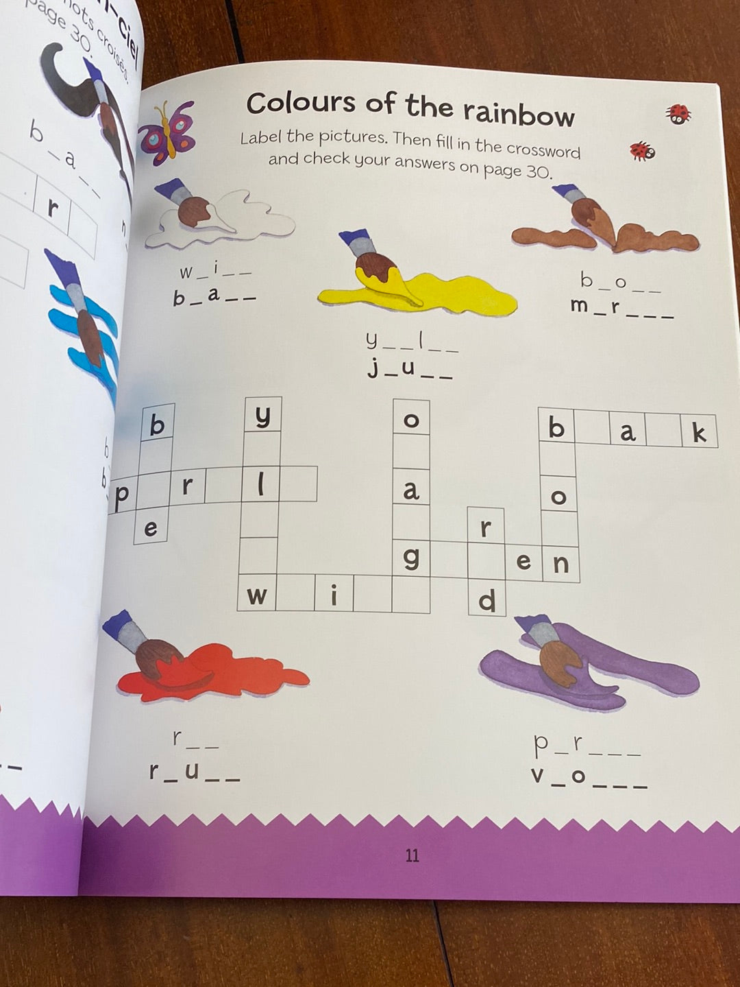 French-English Word Puzzle book