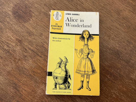 Alice in Wonderland 1966 edition with illustrations by Lewis Carroll