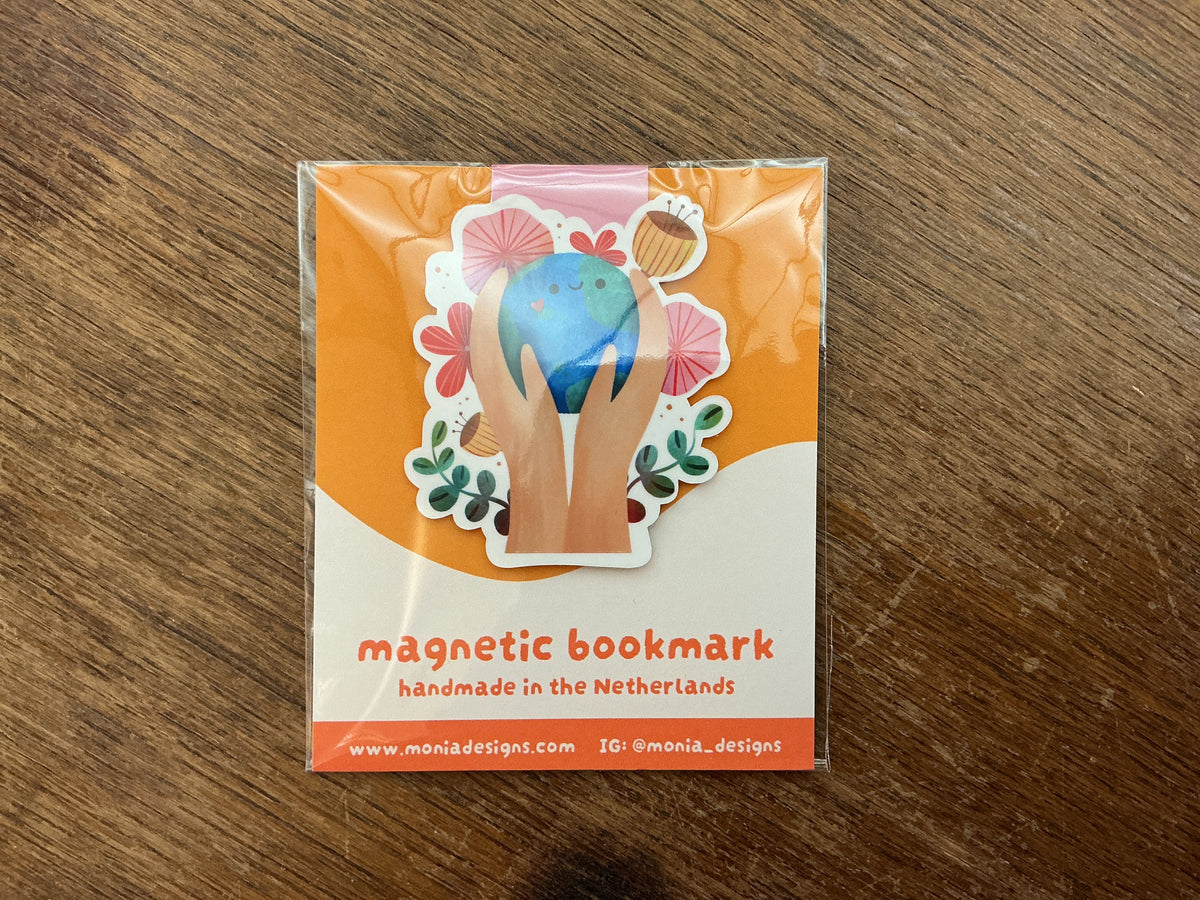 Tiny Earth Magnetic Bookmark by Monia Designs
