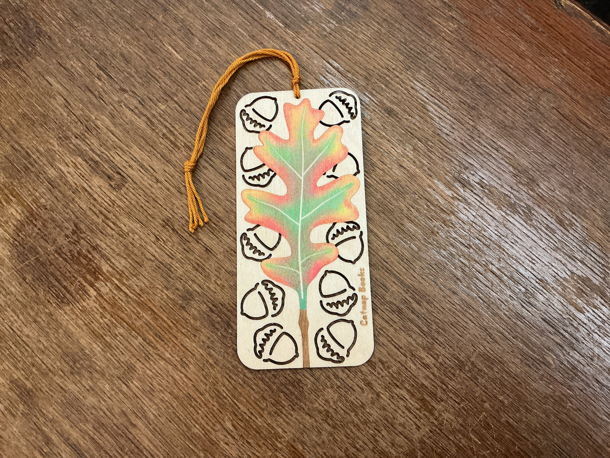 Wooden Oak Leaf Bookmarks