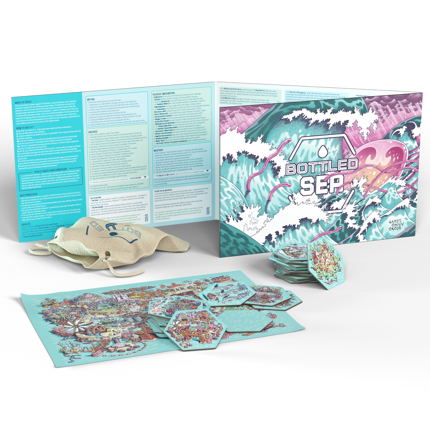 Bottled Sea RPG Hex Kit (Includes PDF)