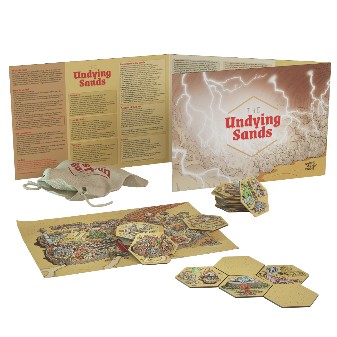 The Undying Sands RPG Hex Kit (Includes PDF)