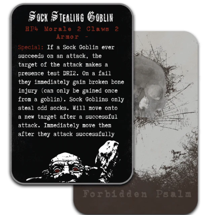 Forbidden Psalm: Monster Reference Deck