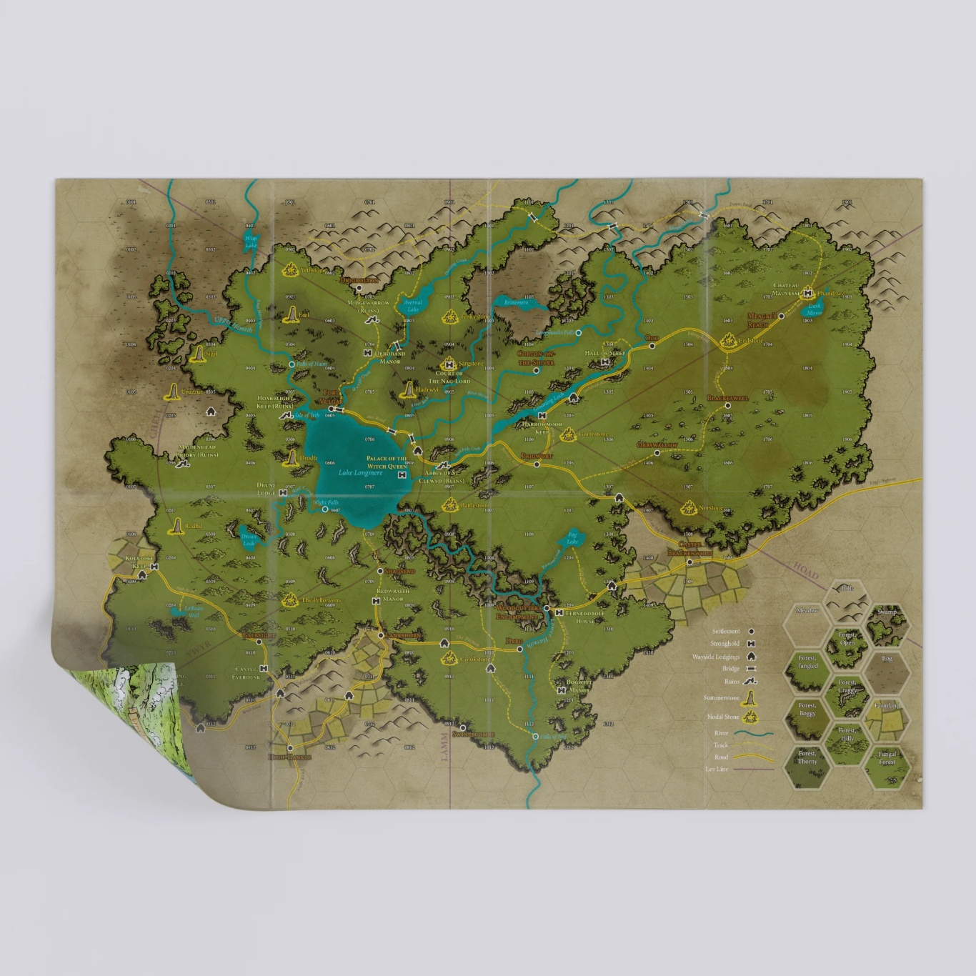 Dolmenwood Double-Sided Player & Referee's Poster Map