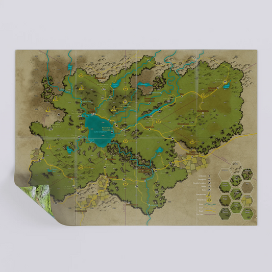 Dolmenwood Double-Sided Player & Referee's Poster Map