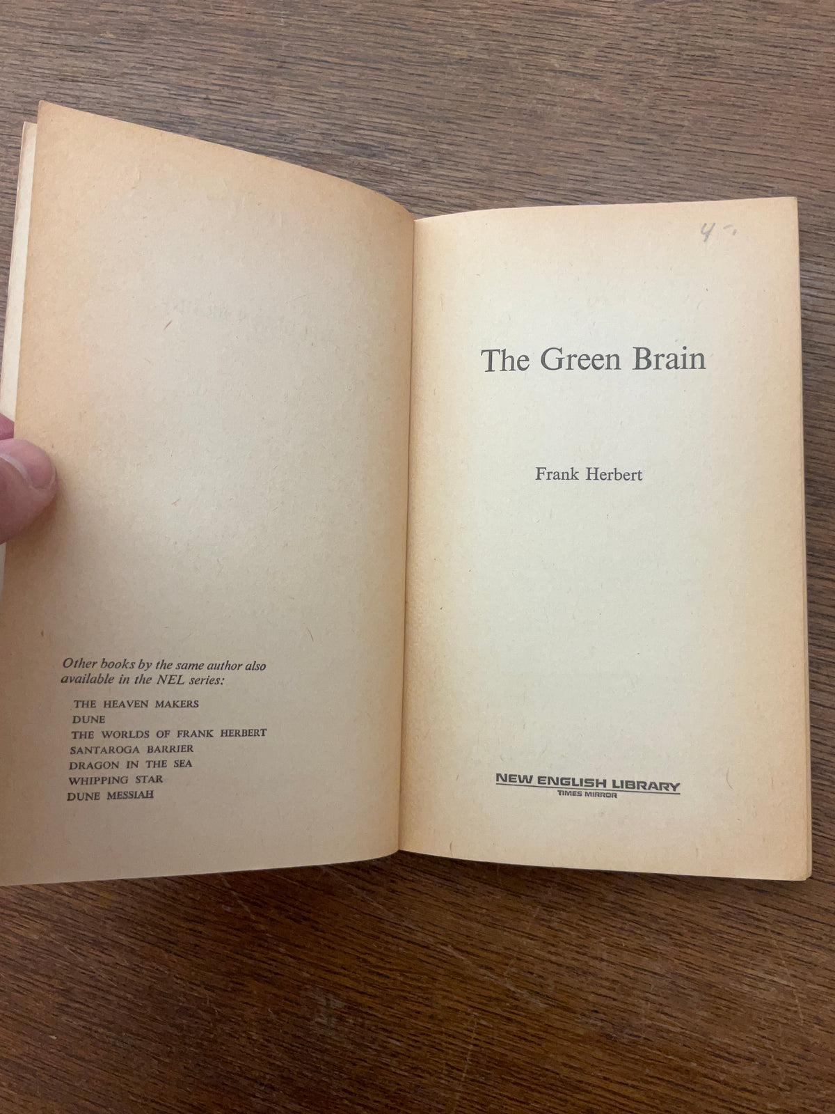 The Green Brain by Frank Herbert: First NEL Paperback July 1973
