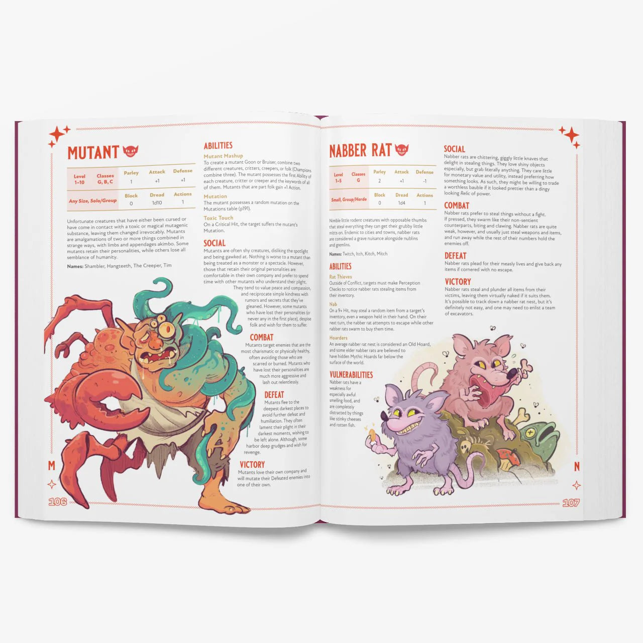 Land of Eem RPG: Bestiary Book Vol. 1 (Includes PDF)