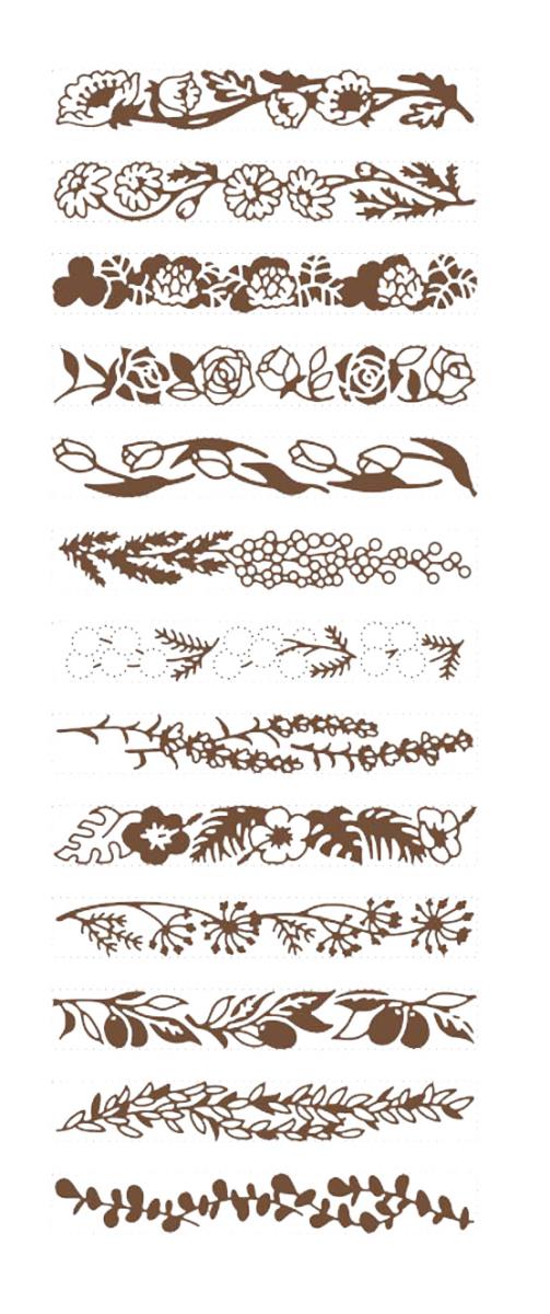 Rotary Rubber Stamp with 13 Botanical Designs by Shachihata