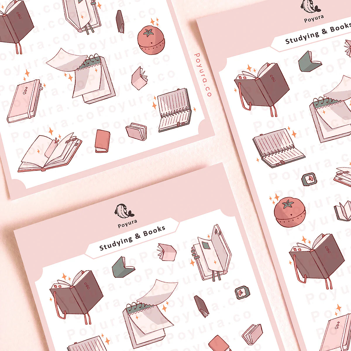 Studying & Books Sticker Sheet