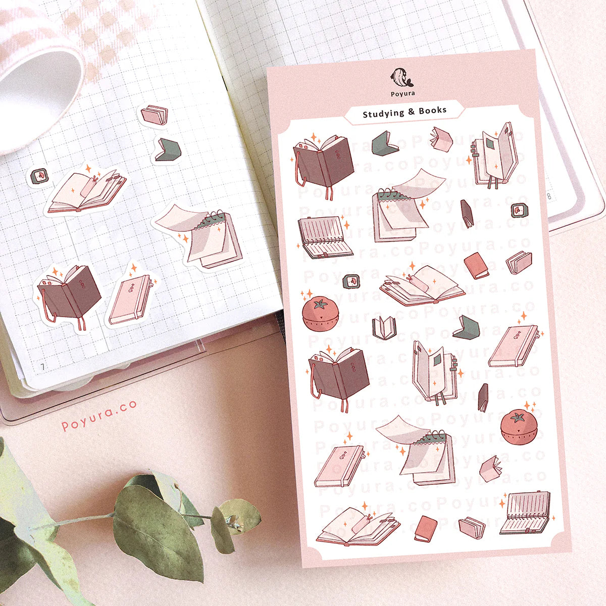 Studying & Books Sticker Sheet