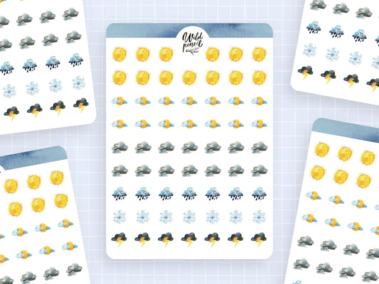 Planner Sticker Sheet — Weather
