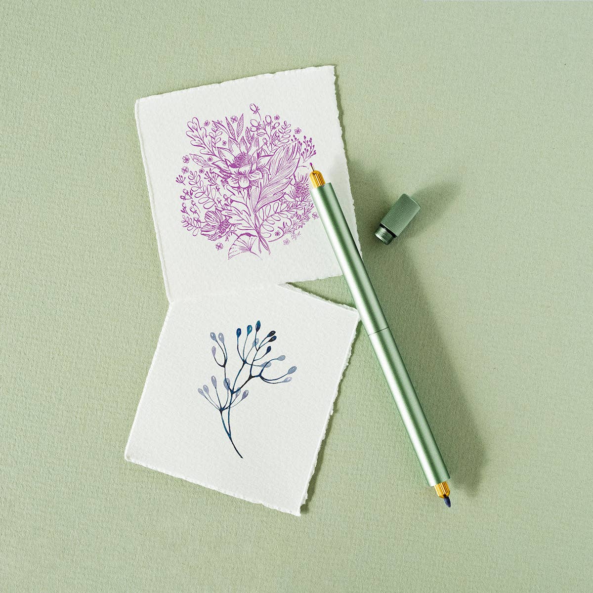 Lumos Pro - Refillable Multi-Tip Pen: Raspberry / Single Tip