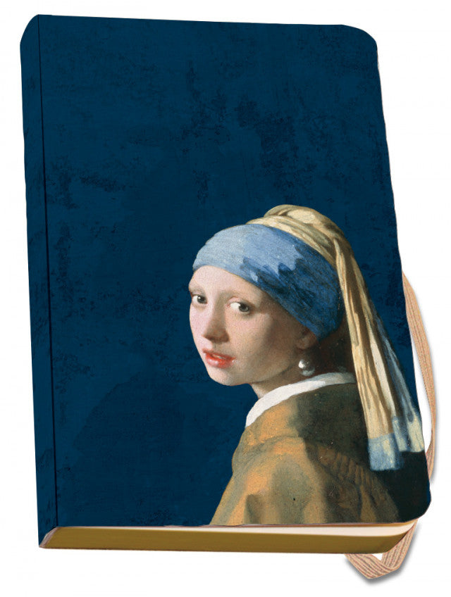 Notebook softcover A6: Meisje met de parel - Girl with the Pearl Earring, Vermeer, Mauritshuis