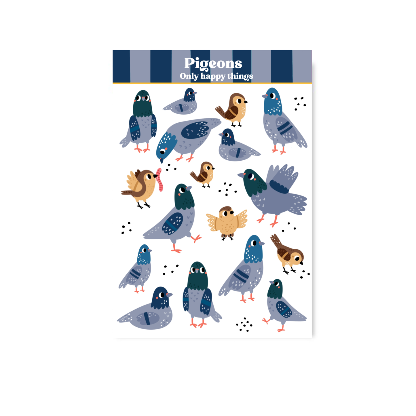 Stickersheet Pigeons A6