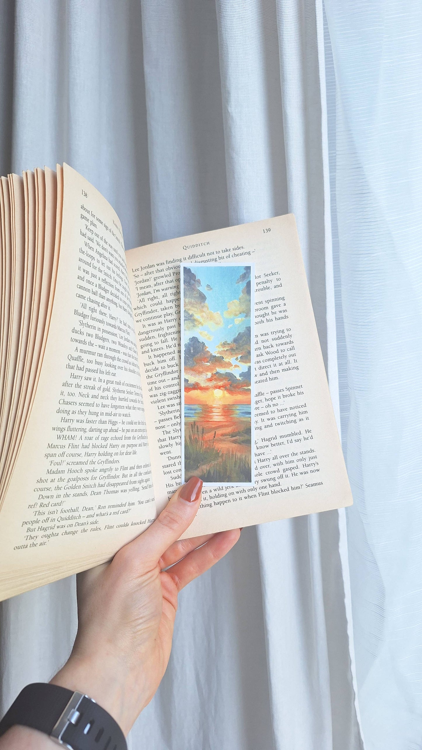 Coastal Sunset Bookmark