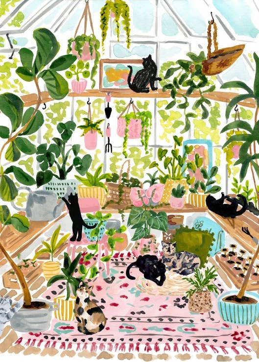 500 Piece Puzzle - Botanist Cats