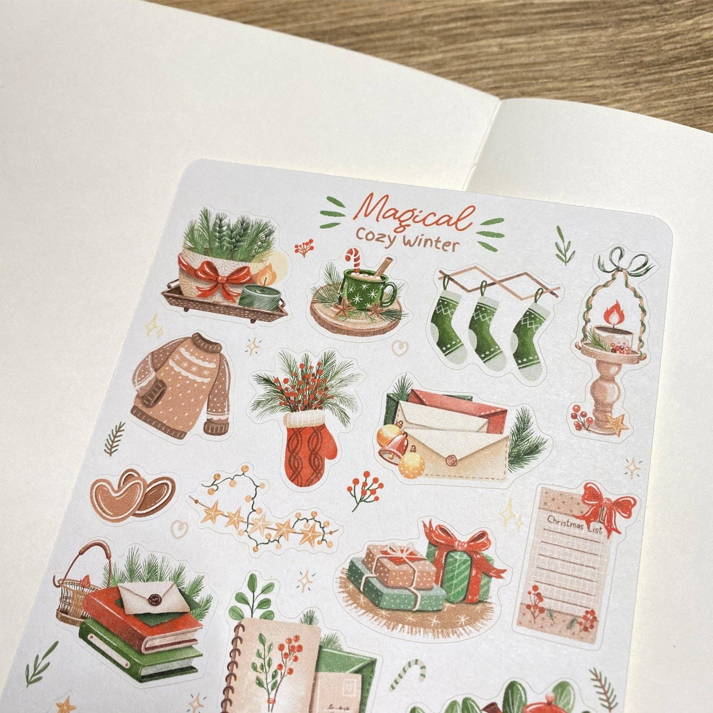 Sticker Sheet - Magical Cozy Winter: Matte Paper