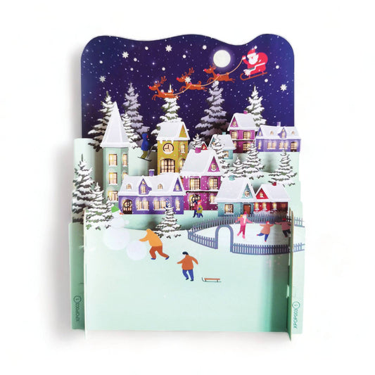 Christmas Miniature World pop up card- Winter Wonderland