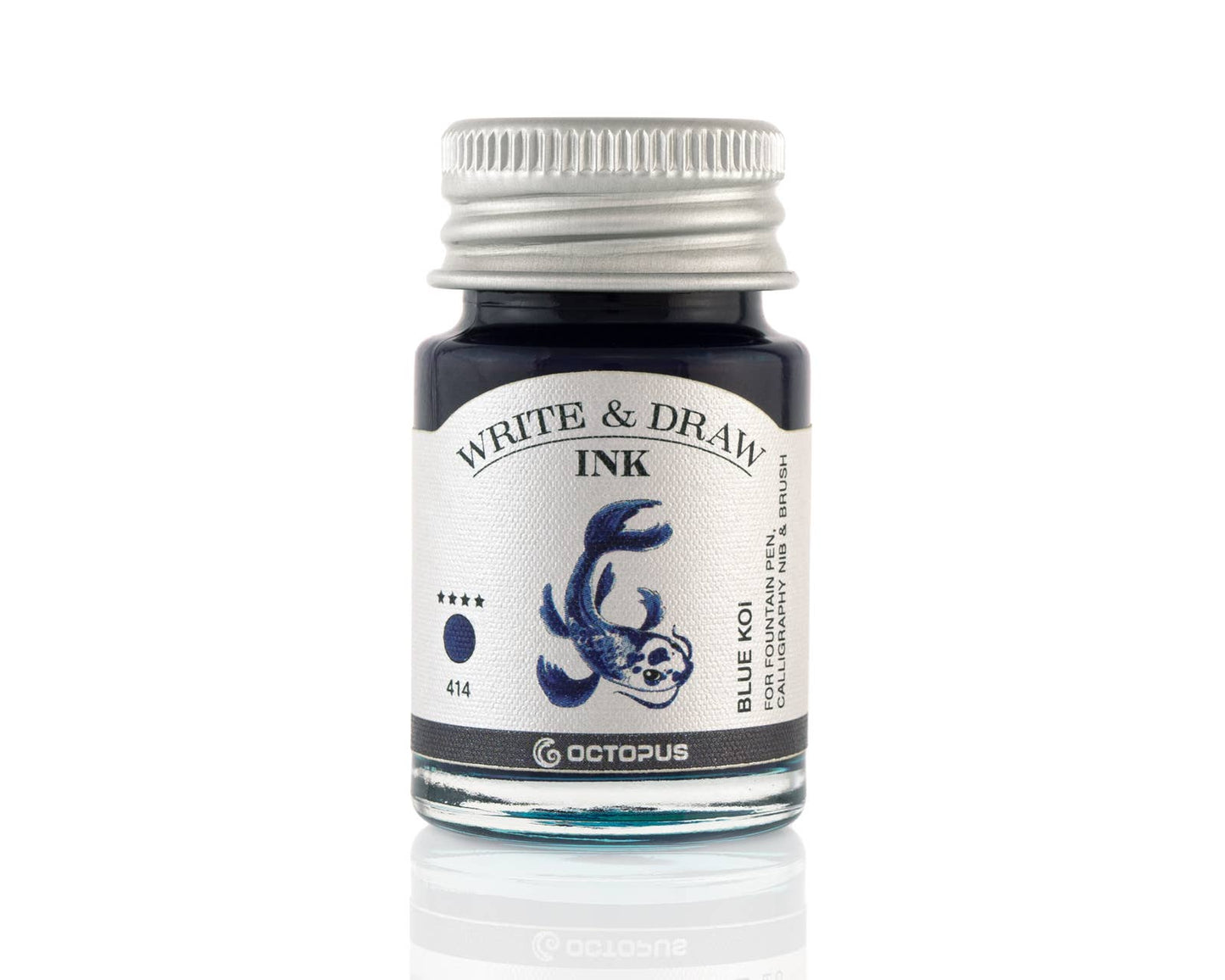 Write and Draw Ink 414 Blue Koi Writing Paper 10ml