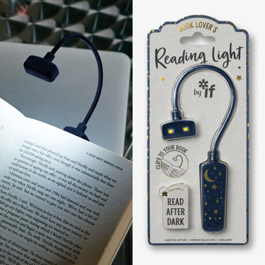 Book Lover's Reading light- Moon and Stars