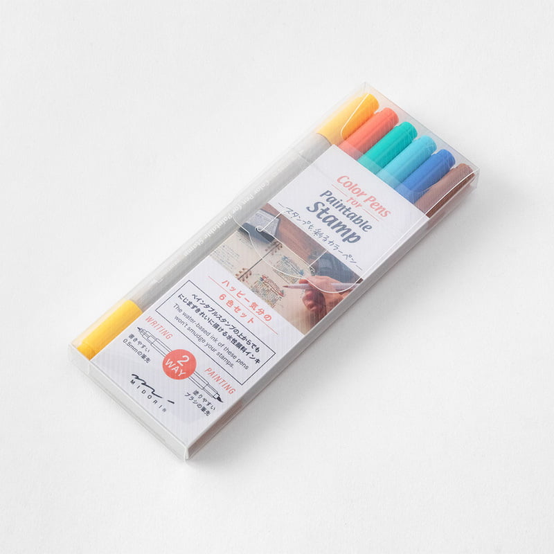 Double Sided Brush Pen Set by Midori