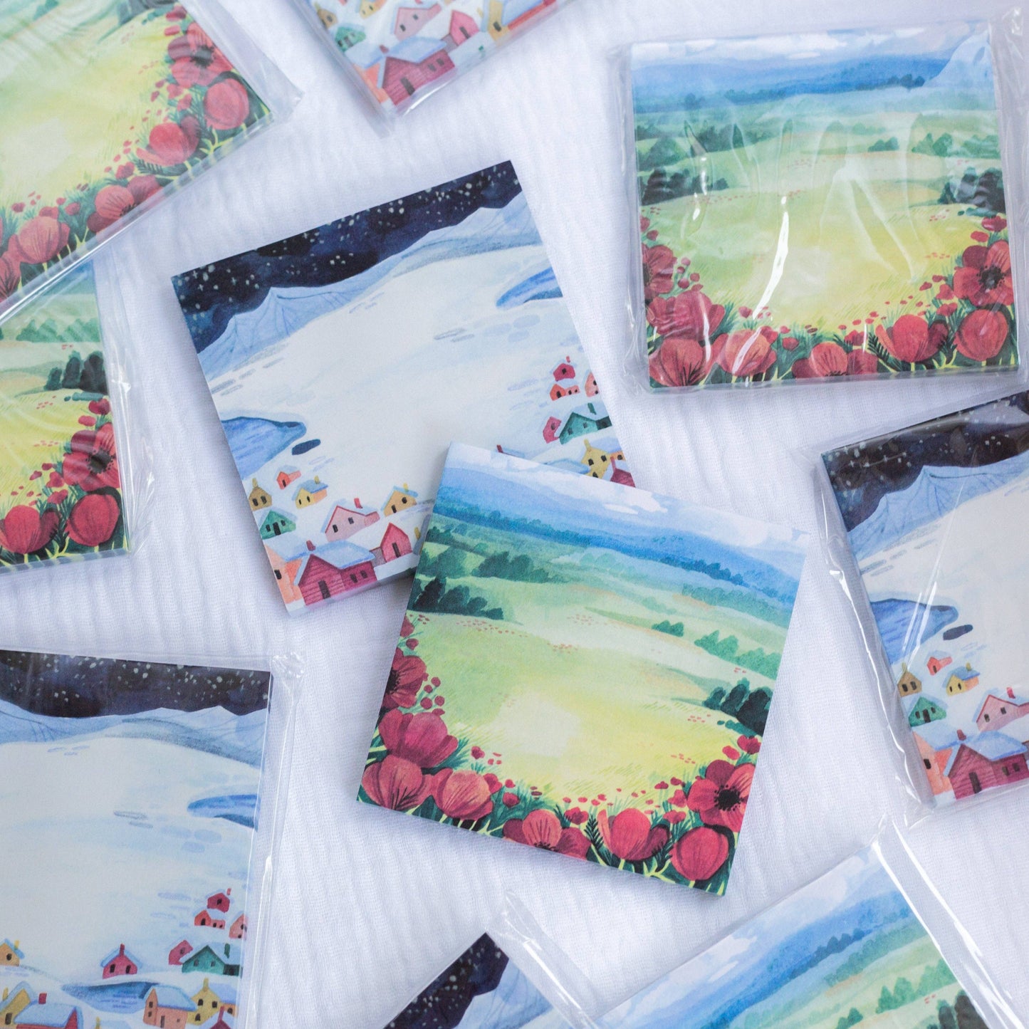 Sticky notes — Poppy Meadow