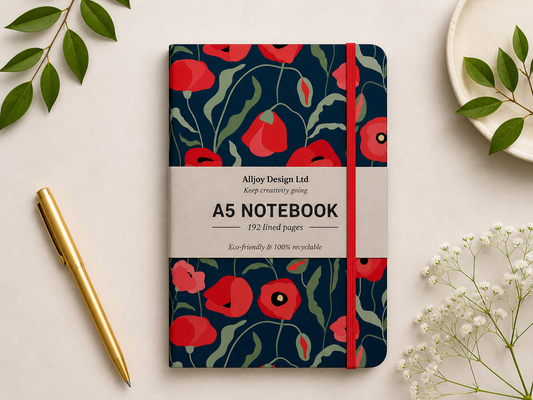 Notebook – Scarlet Poppies