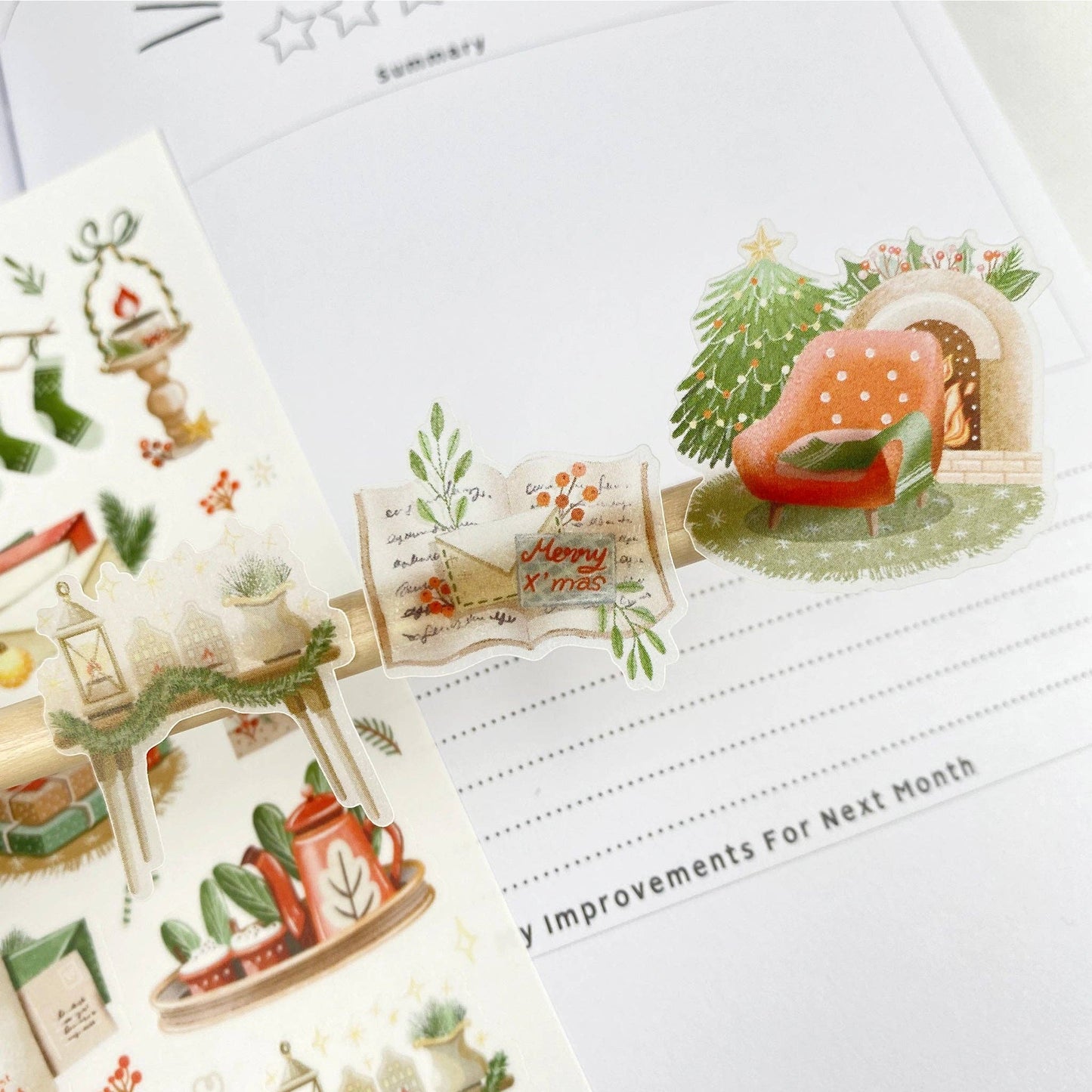 Sticker Sheet - Magical Cozy Winter: Matte Paper
