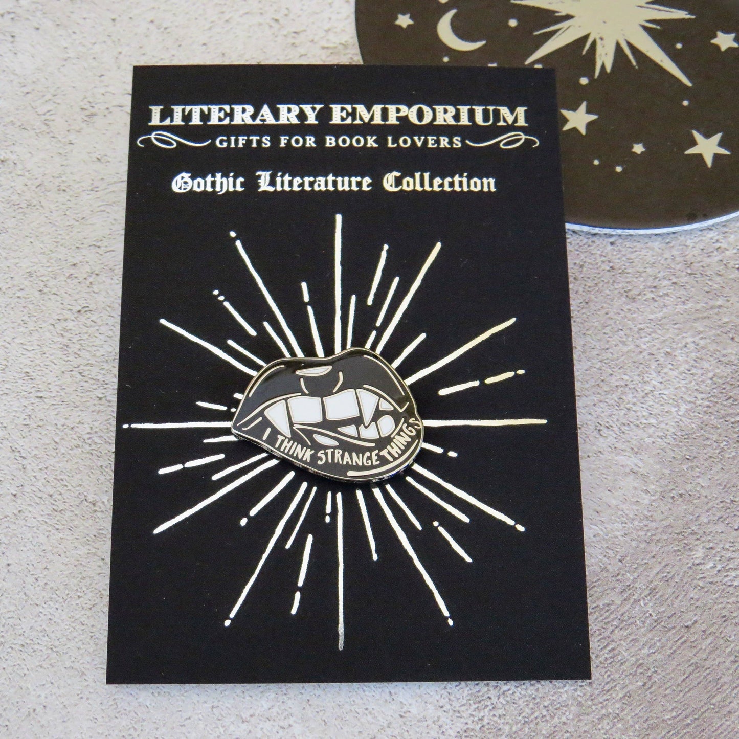 Dracula Enamel Pin Badge - Gothic Literature Collection