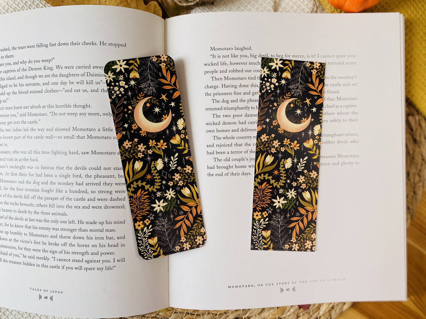 Moon Light Bookmark | Book Accessories, Illustrated Bookmark: Rounded Corners