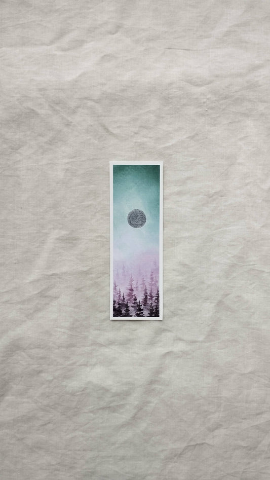 Misty Lilac Forest Bookmark