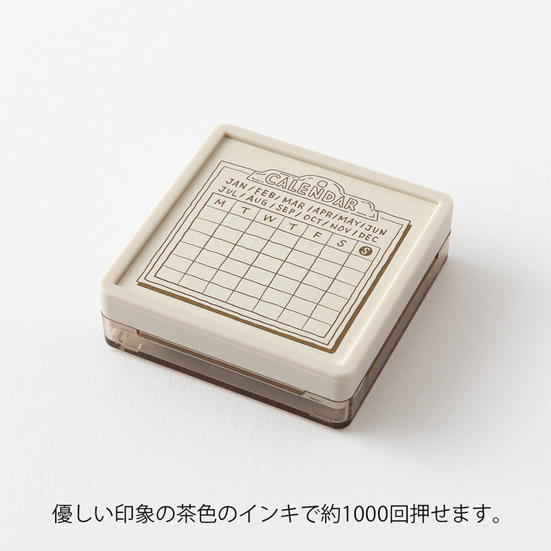 Calendar Stamp and Ink Pad by Midori