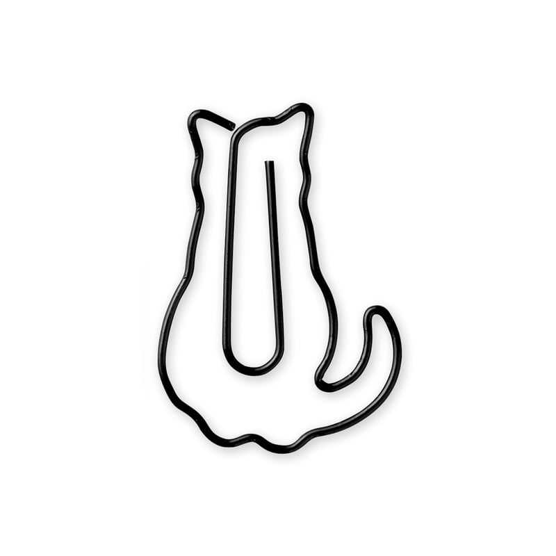 Cat Sitting Paper Clips by Midori