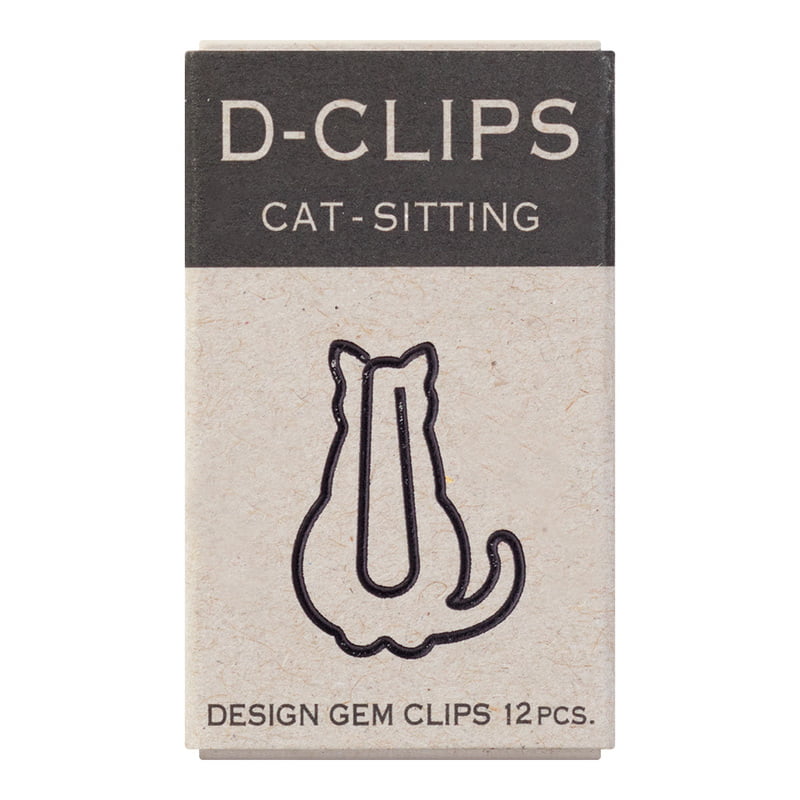 Cat Sitting Paper Clips by Midori